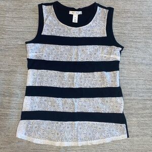 WHBM white house black market top blouse sz XS stripes